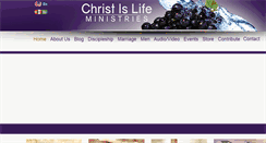 Desktop Screenshot of christislifeministries.com